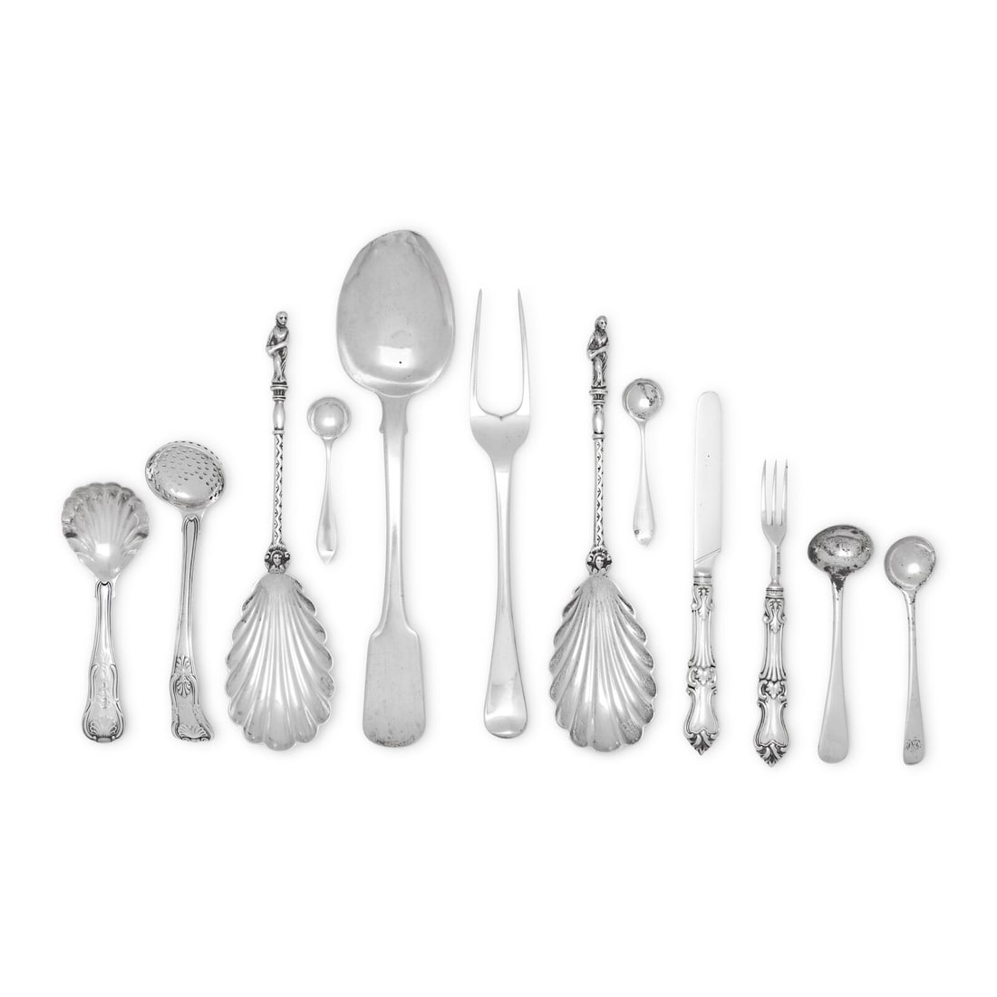 A Collection of English Silver Flatware Articles (1 of 3)
