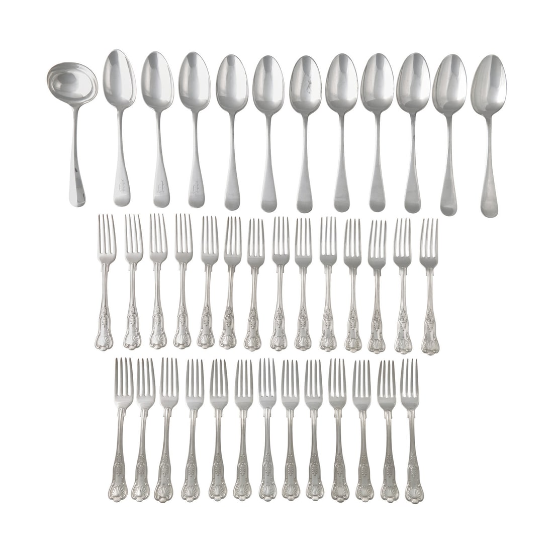 A Collection of Silver-Plate Flatware Articles (1 of 4)