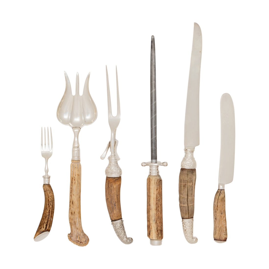 A Group of Horn Mounted Serving Articles (1 of 3)