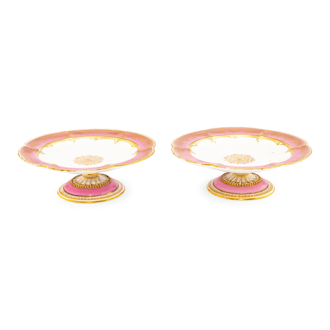 A Pair of Coalport Porcelain Dessert Stands (1 of 5)