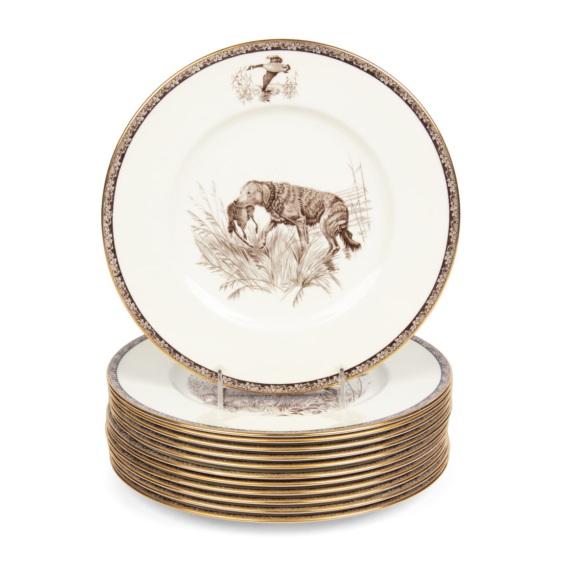 A Set of Twelve Wedgwood The American Sporting Dog Porcelain Plates (1 of 5)