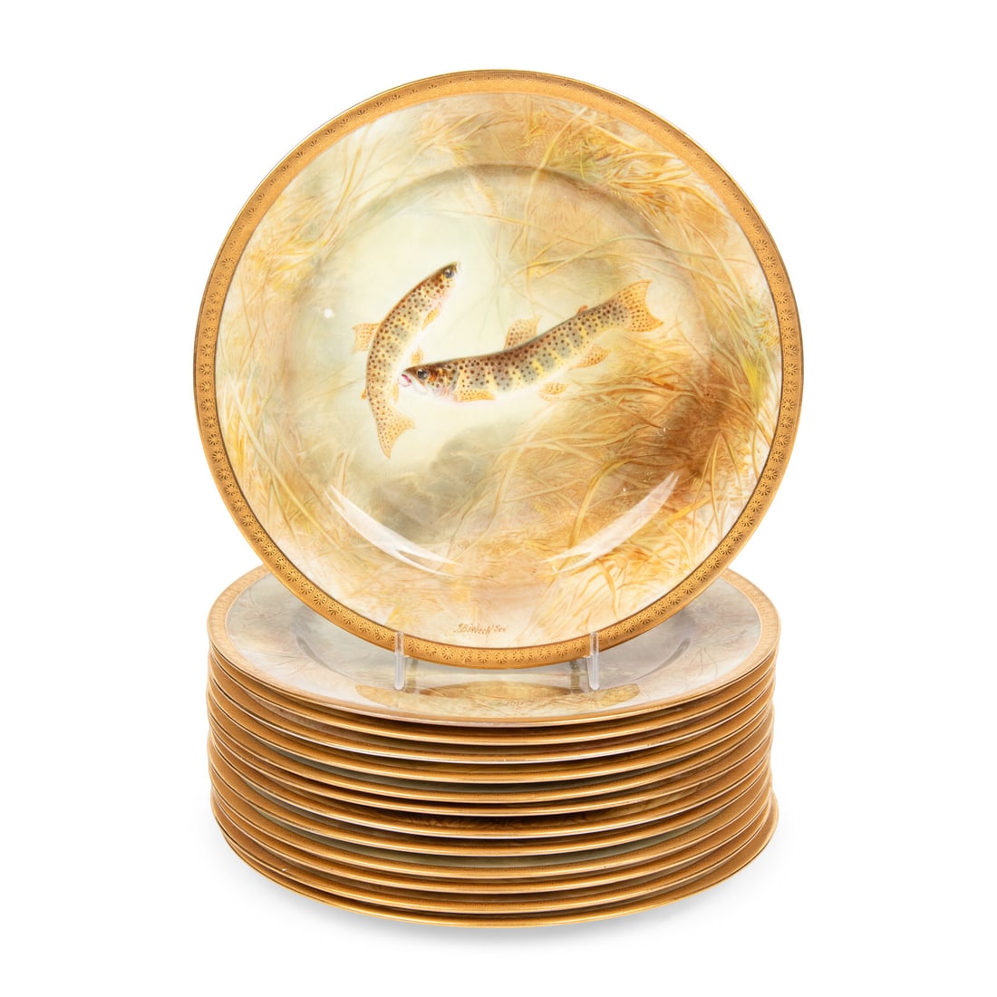 A Set of Thirteen Royal Doulton Porcelain Cabinet Plates (1 of 5)