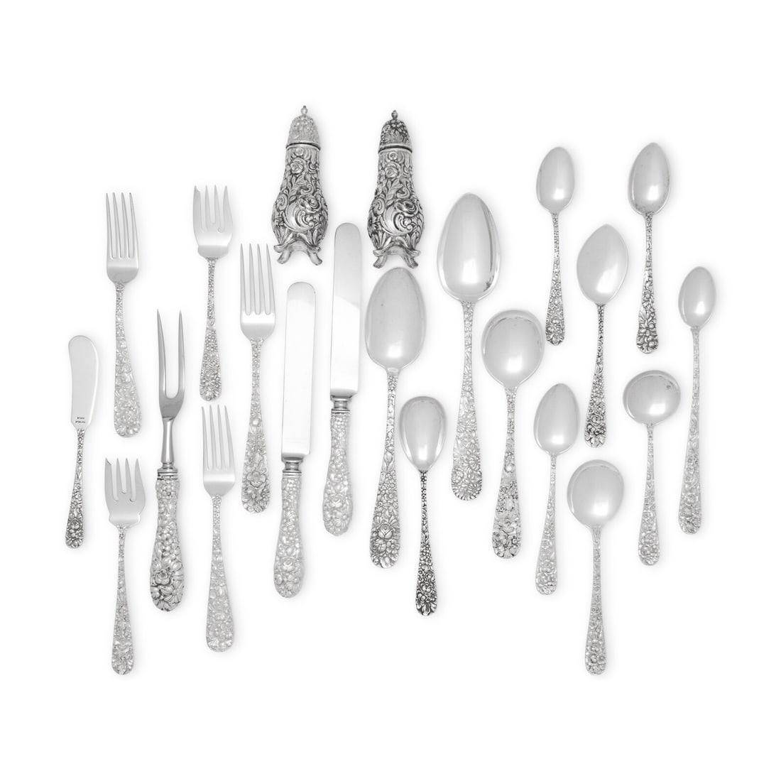 An American Silver Flatware Service (1 of 3)