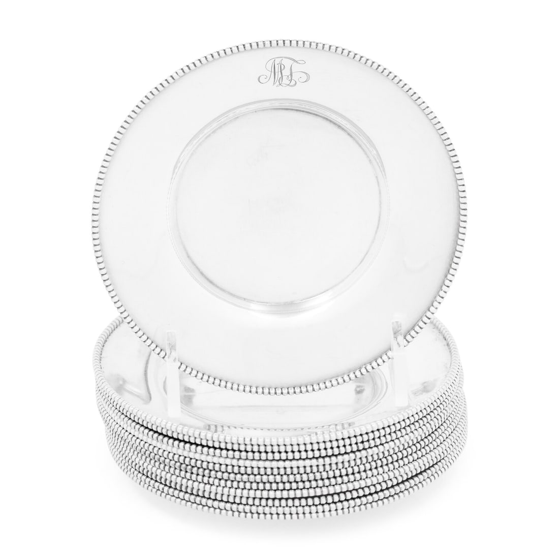 A Set of Twelve American Silver Bread Plates (1 of 4)