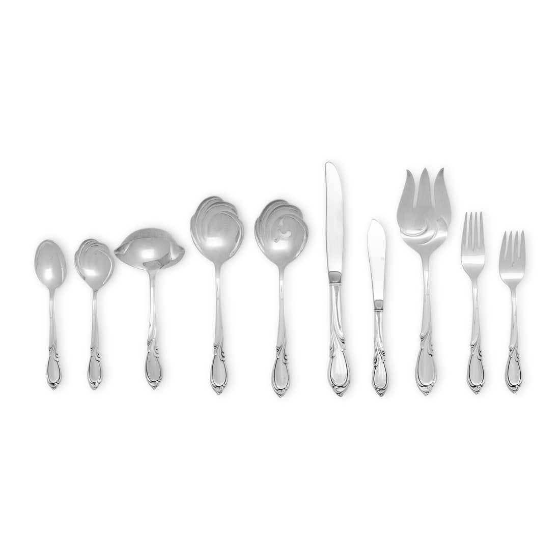 An American Silver Flatware Service (1 of 2)