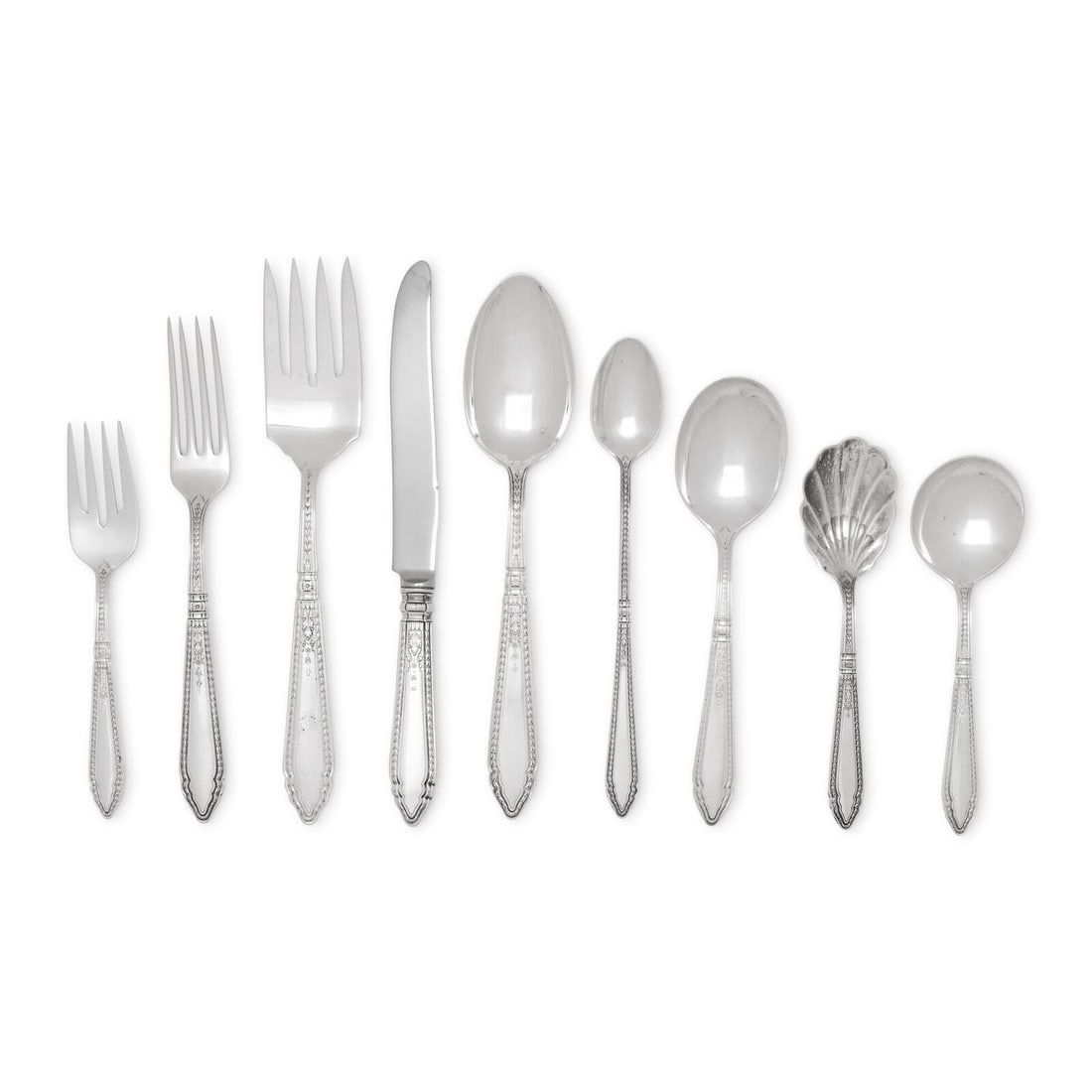 An American Silver Flatware Service (1 of 3)