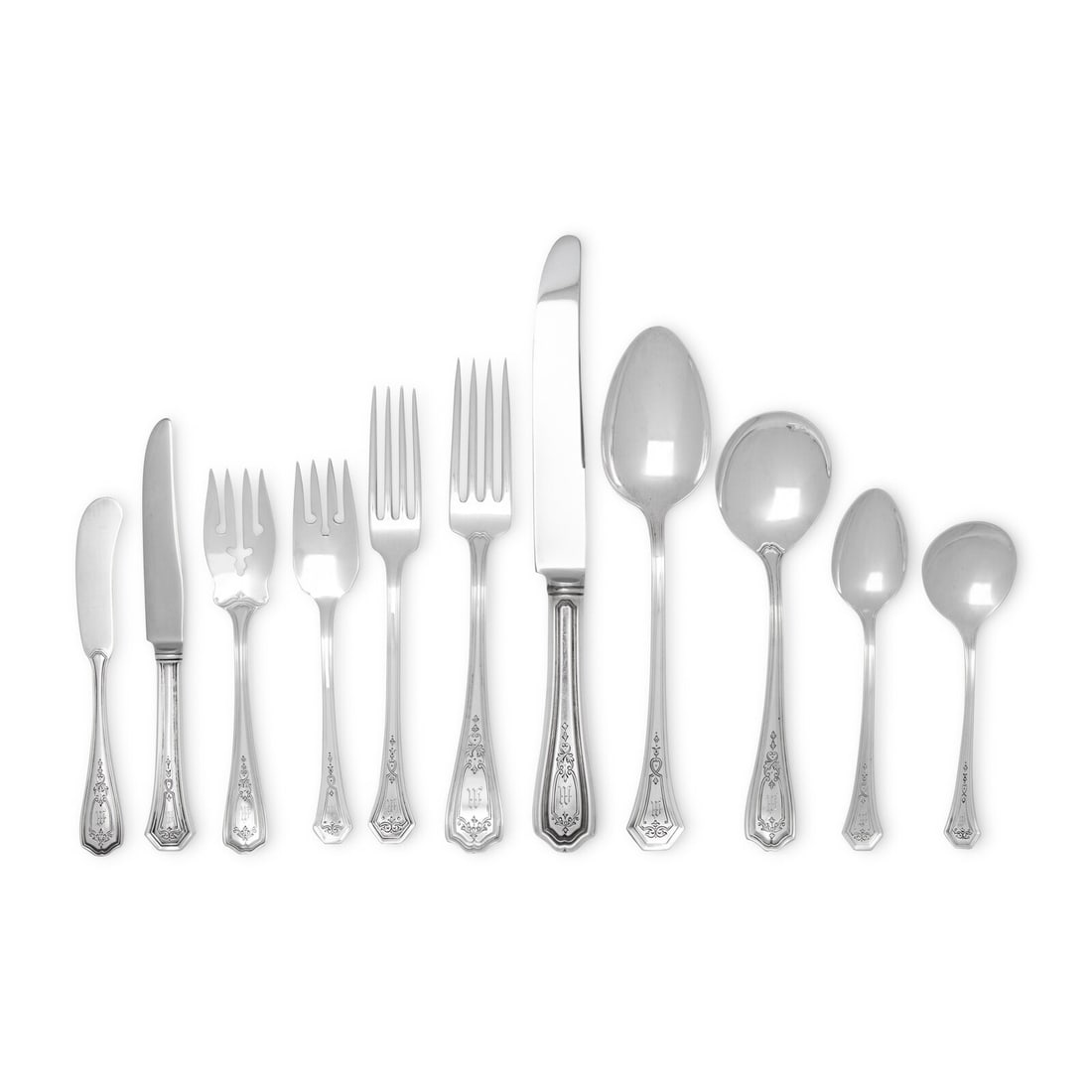 An American Silver Flatware Service (1 of 3)