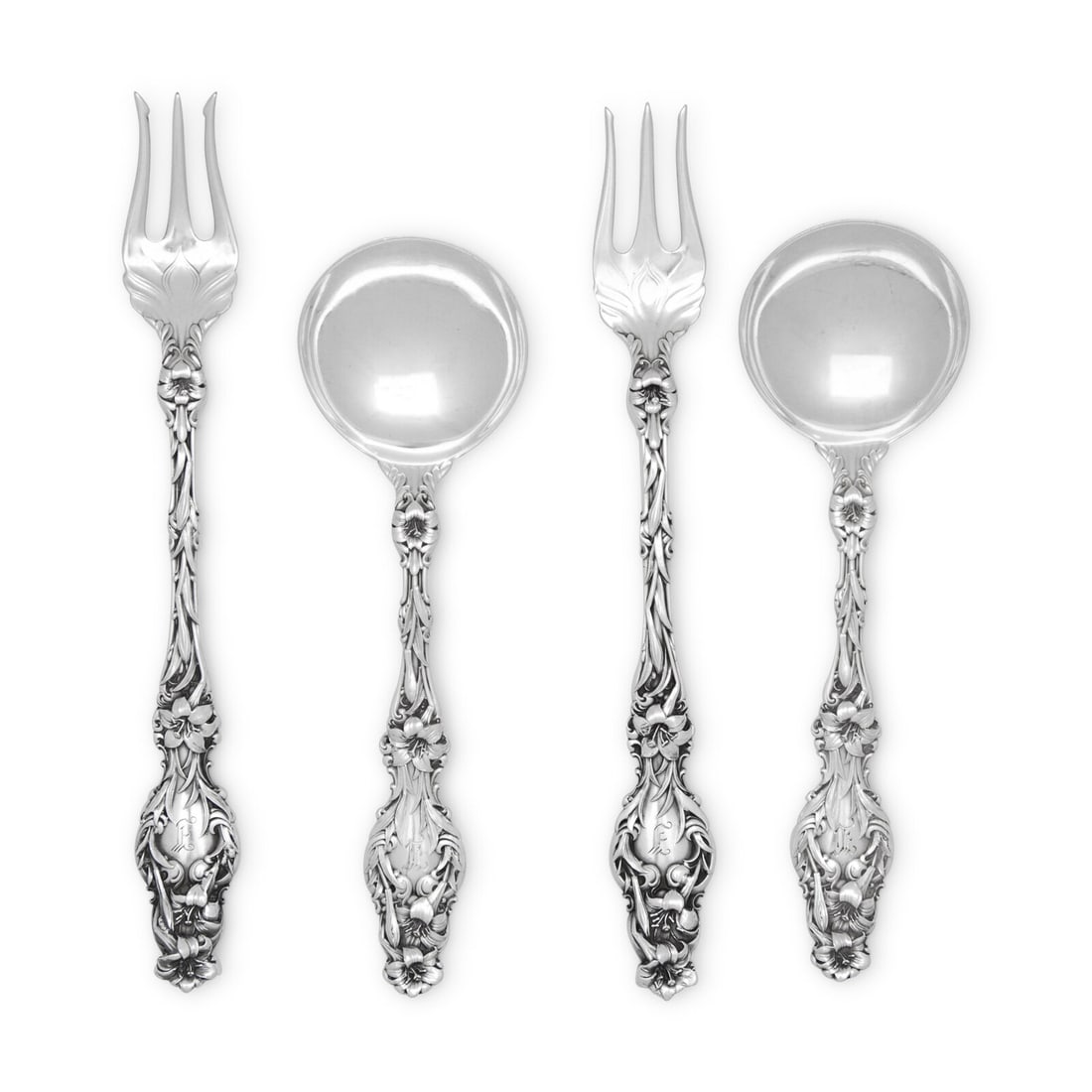 A Group of American Silver Flatware Articles (1 of 3)