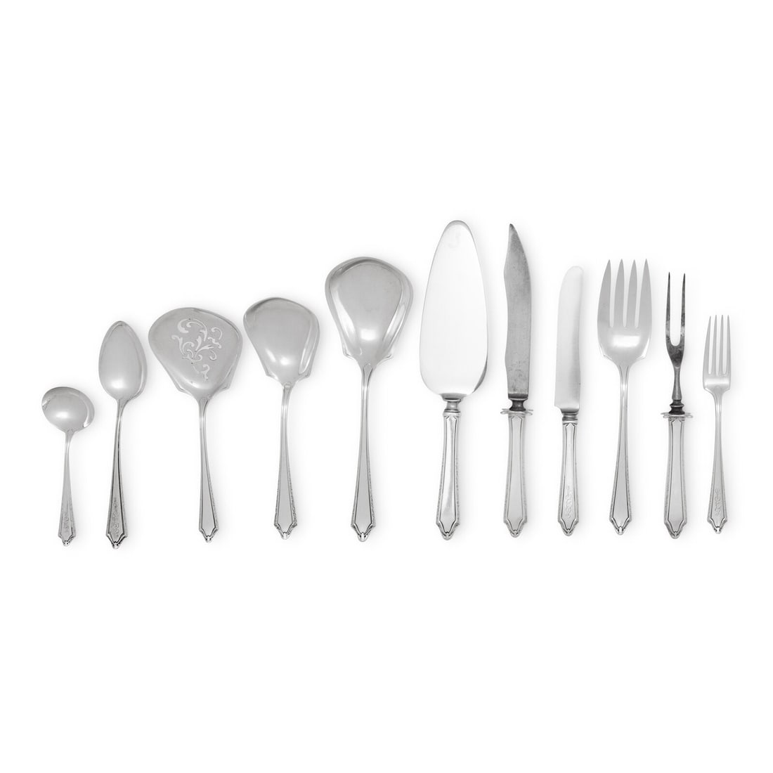 An American Silver Flatware Service (1 of 2)