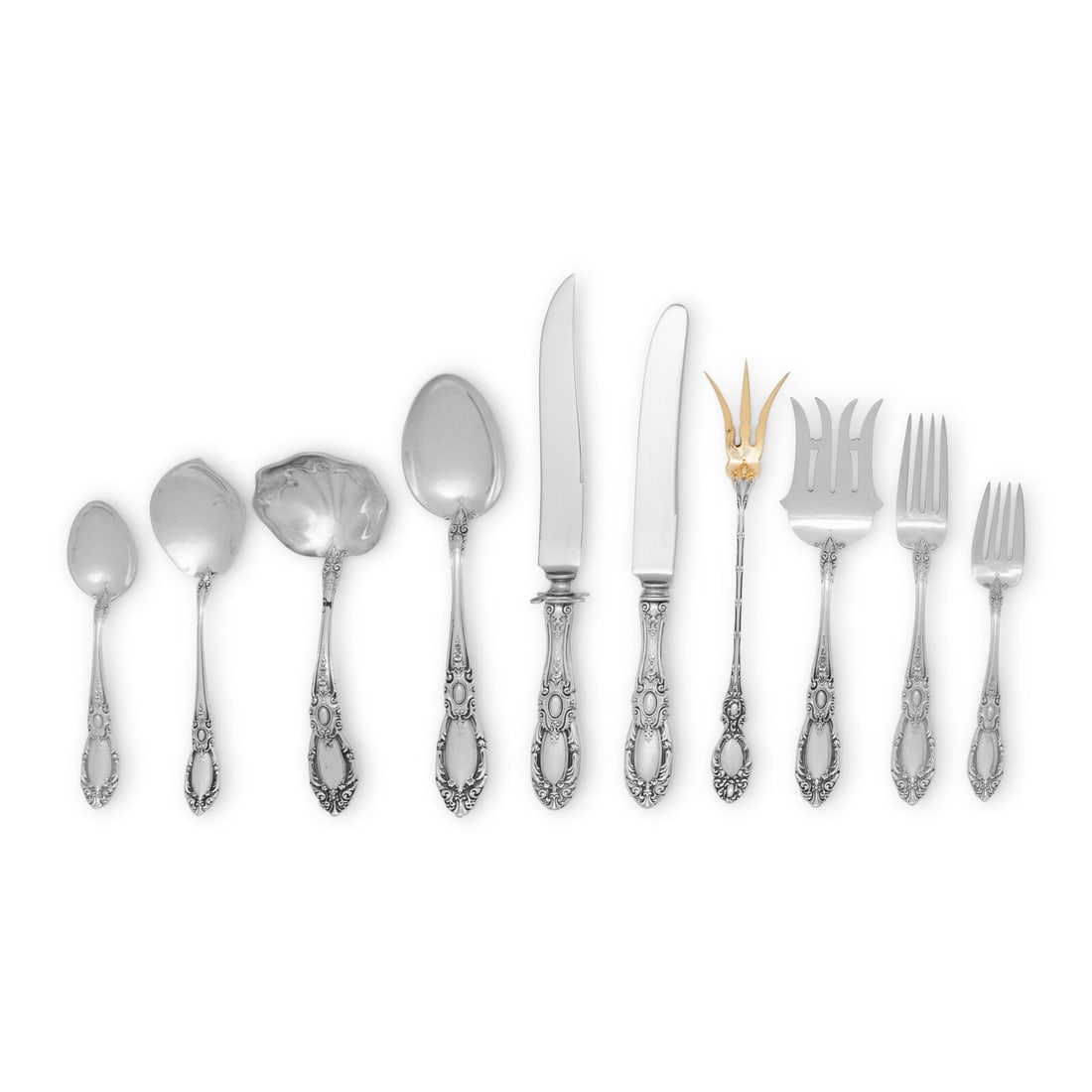 An American Silver Flatware Service (1 of 2)