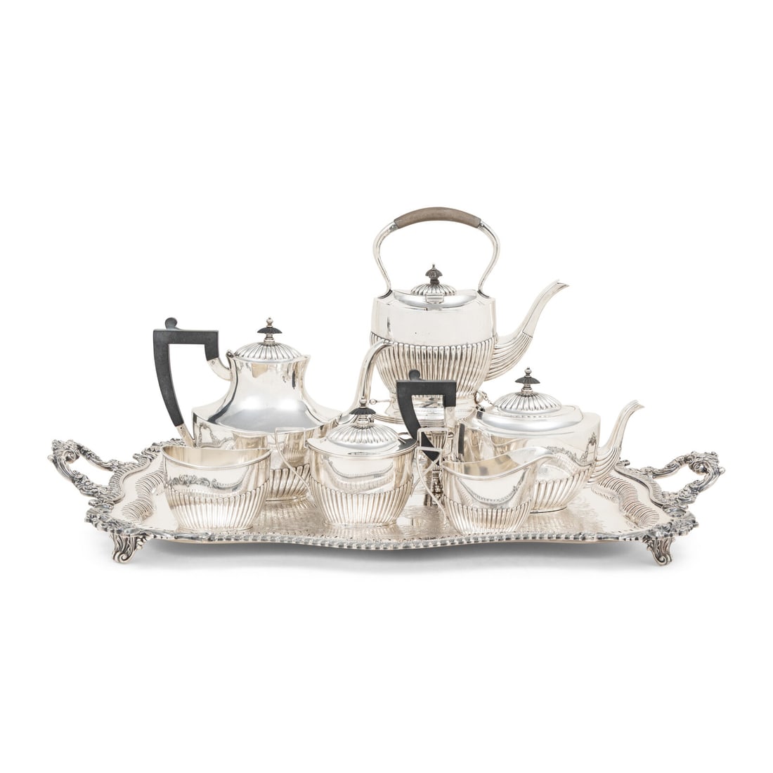 An American Silver Five-Piece Tea and Coffee Service (1 of 6)