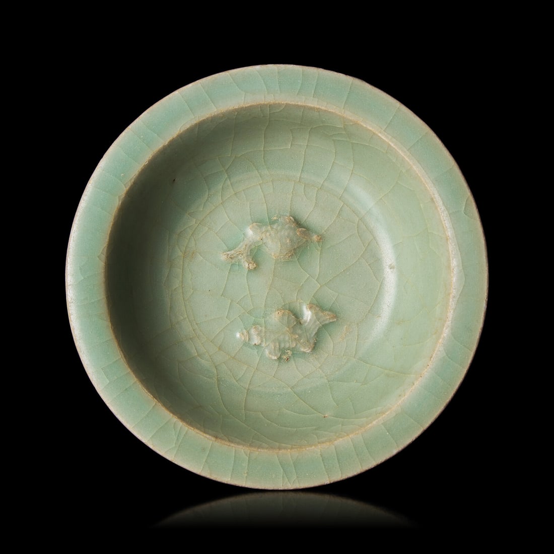 A Chinese Longquan Celadon 'Twin-Fish' Bowl, Southern Song Dynasty 南宋 龍泉 (1 of 3)