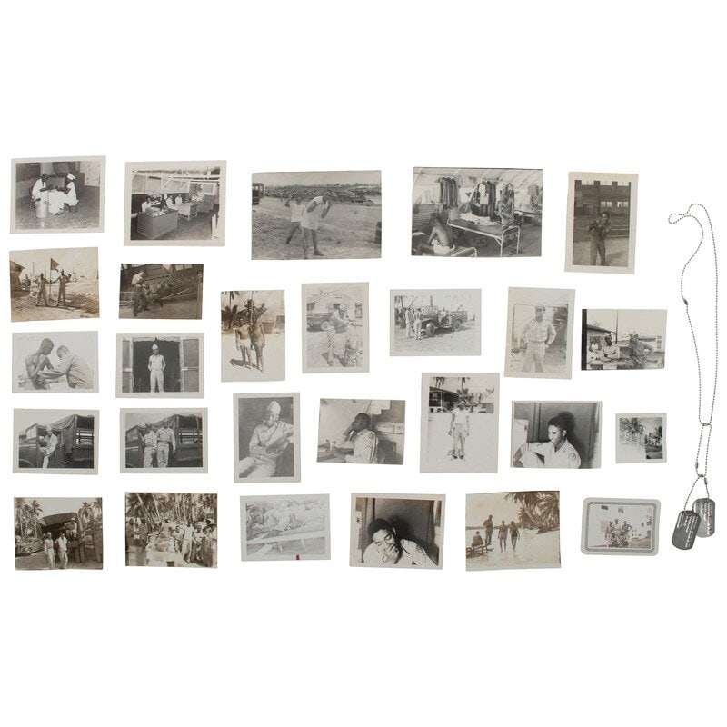 [African Americana] [Korean & Vietnam War] Saucier, Jr., John B. Dog Tags and Photo Album of an Afri (1 of 7)