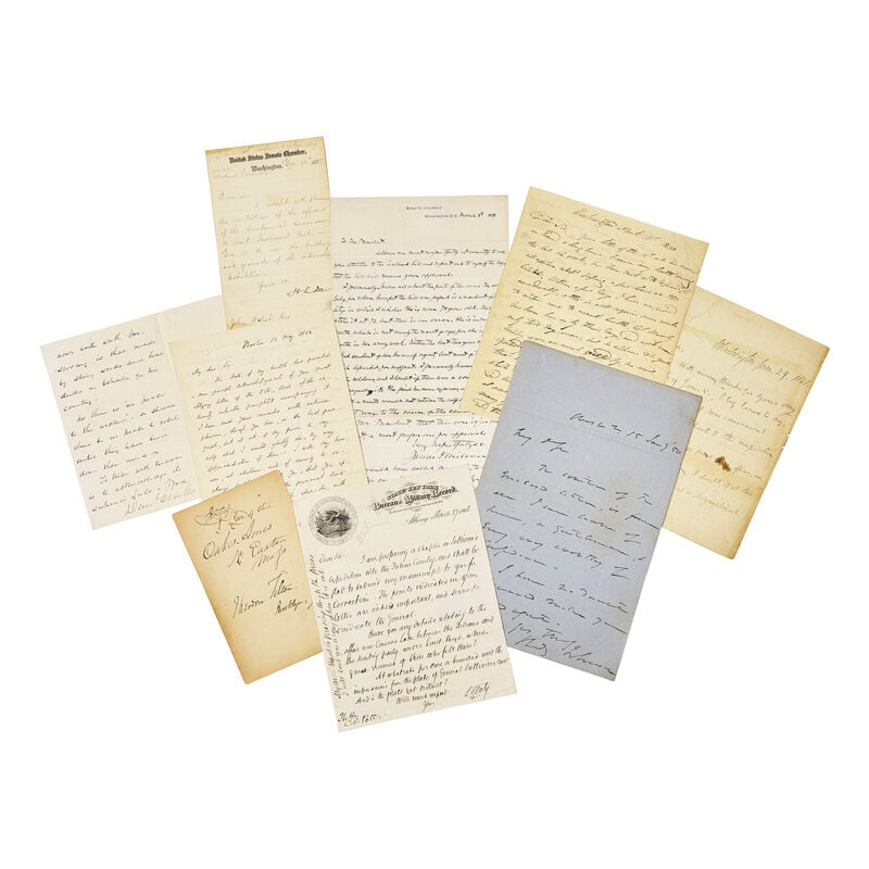 [Americana] Group of 19th-Century Autographs, Mostly Political (1 of 1)