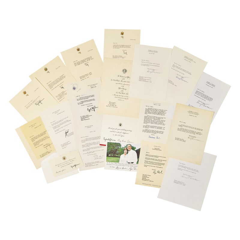[Americana] Large Collection of Miscellaneous Autographs and Ephemera: [Americana] Large Collection of Miscellaneous Autographs and Ephemera Locations, dates, and sizes vary. Approximately 300 items. Mostly correspondence and associated ephemera, all addressed to Lester