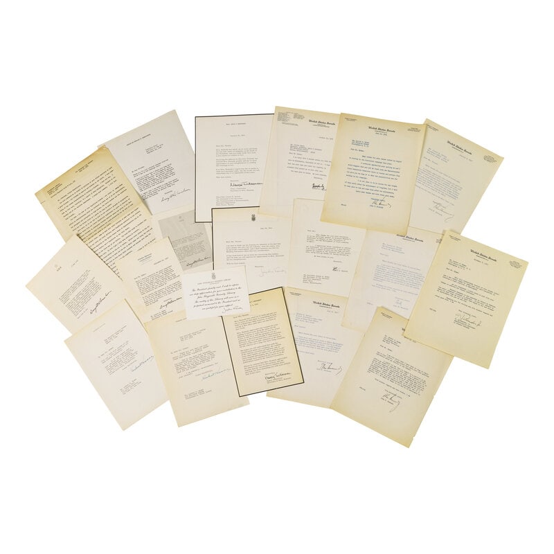 [Americana] Large Collection of Miscellaneous Autographs and Ephemera (1 of 1)