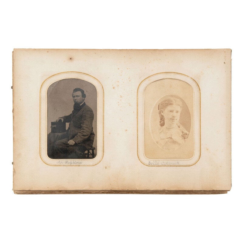 [Civil War] Carte de Visite Albums of Soldiers and Civilians incl. a Photographer with His Camera (1 of 4)