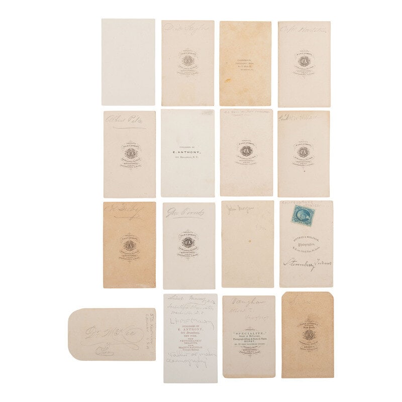 [Civil War] Group of 16 Carte de Visites of Confederate Officers and Other Personalities. - 2