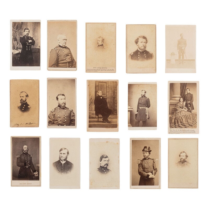 [Civil War] 31 Carte de Visites of Union generals, incl. McPherson, Sheridan, and Burnside  - 3