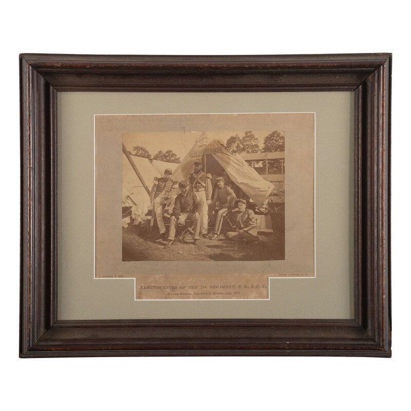 [Early Photography] Group of 10 Photographs of the 7th New York State Militia: [Early Photography] Group of 10 Photographs of the 7th New York State Militia Lot comprised of 10 photographs, most depicting the 7th New York State Militia/National Guard, ca 1870s-early 1900s.