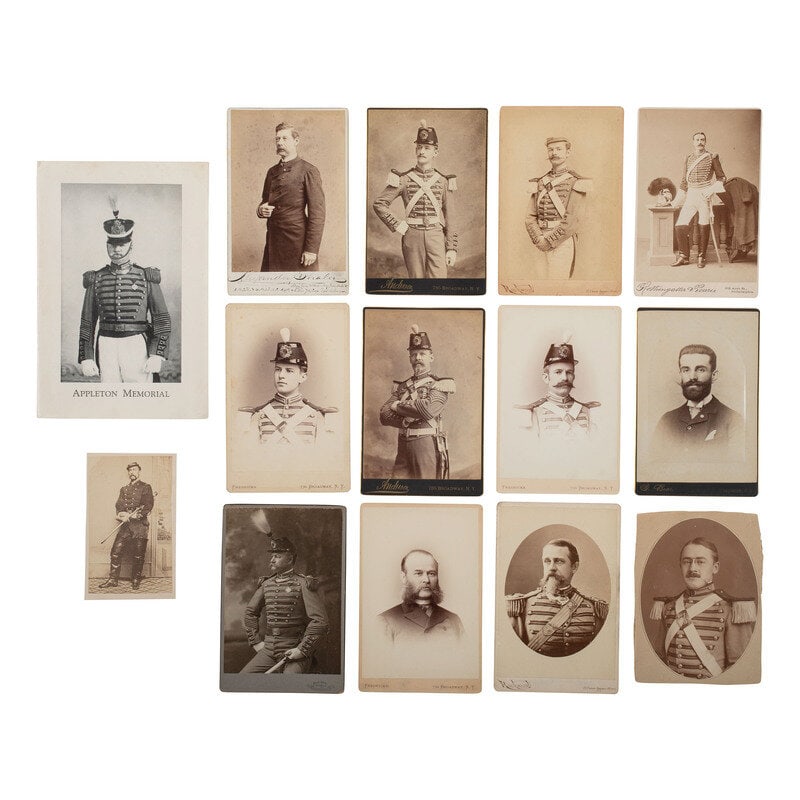 [Civil War] Group of 26 Cabinet Cards of New York Soldiers, incl. Alexander Shaler: [Civil War] Group of 26 Cabinet Cards of New York Soldiers, incl. Alexander Shaler Lot comprised of 26 cabinet cards of soldiers representing New York units, many from the 7th New York State