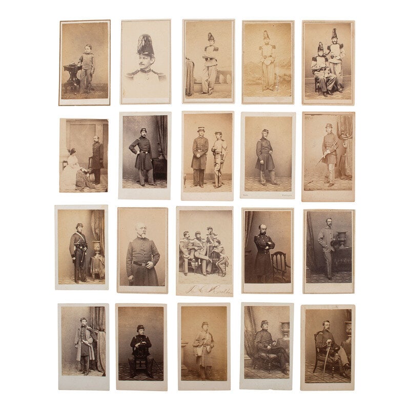 [Civil War] Group of 20 Carte de Visites of the 7th New York State Militia (1 of 2)