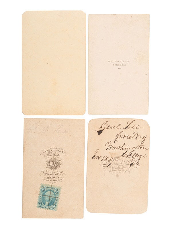 [Civil War] (Lee, Robert E.) Group of Four Carte de Visites - 2
