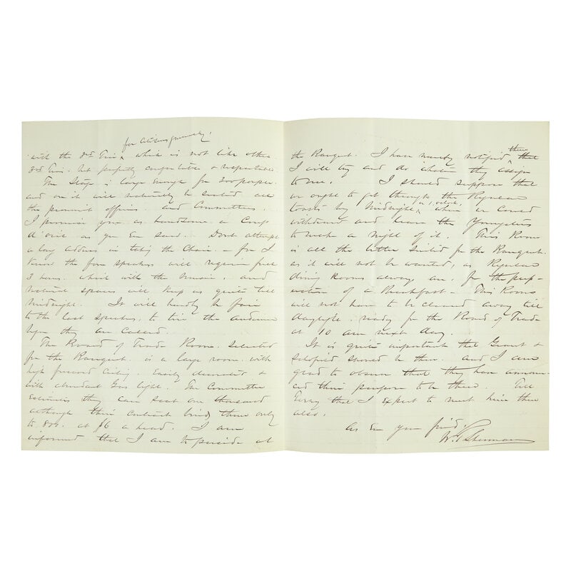 [Civil War] Sherman, William T. Autograph Letter, signed (1 of 2)