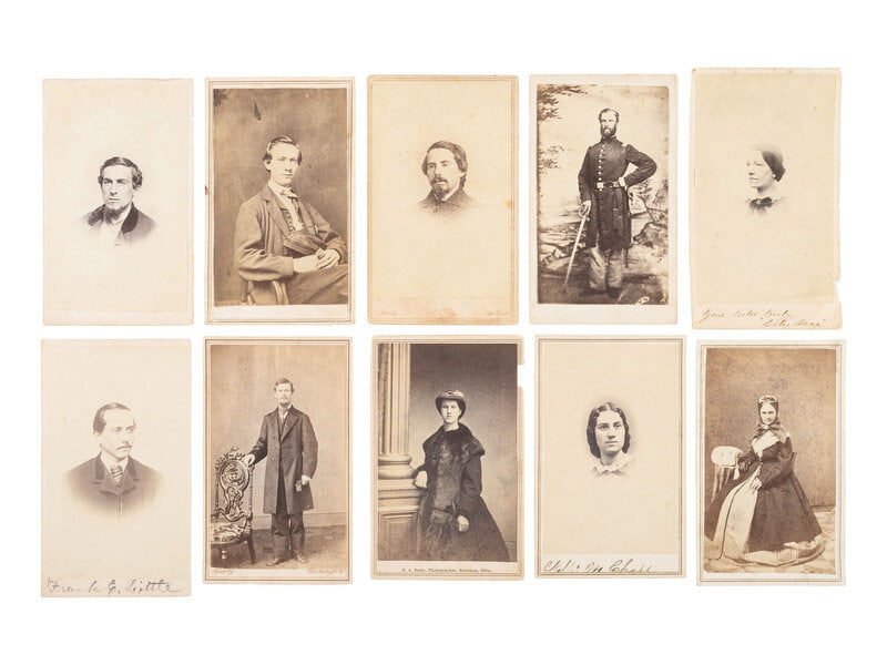 [Civil War] Group of 25 Carte de Visites Collected by Dr. Mary Walker, incl. Possible view of Union : [Civil War] Group of 25 Carte de Visites Collected by Dr. Mary Walker, incl. Possible view of Union nurse Nellie M. Chase Lot comprised of 25 cartes de visite purportedly acquired from a CDV album com