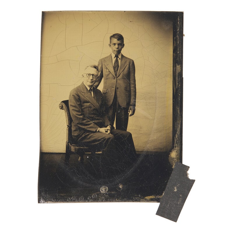 [Early Photography] Group of 67 Assorted Photographs: [Early Photography] Group of 67 Assorted Photographs Publishers and subjects mostly unidentified. Sizes range from sixteenth plate to half plate portraits. Mostly ambrotypes and tintypes, but a few da