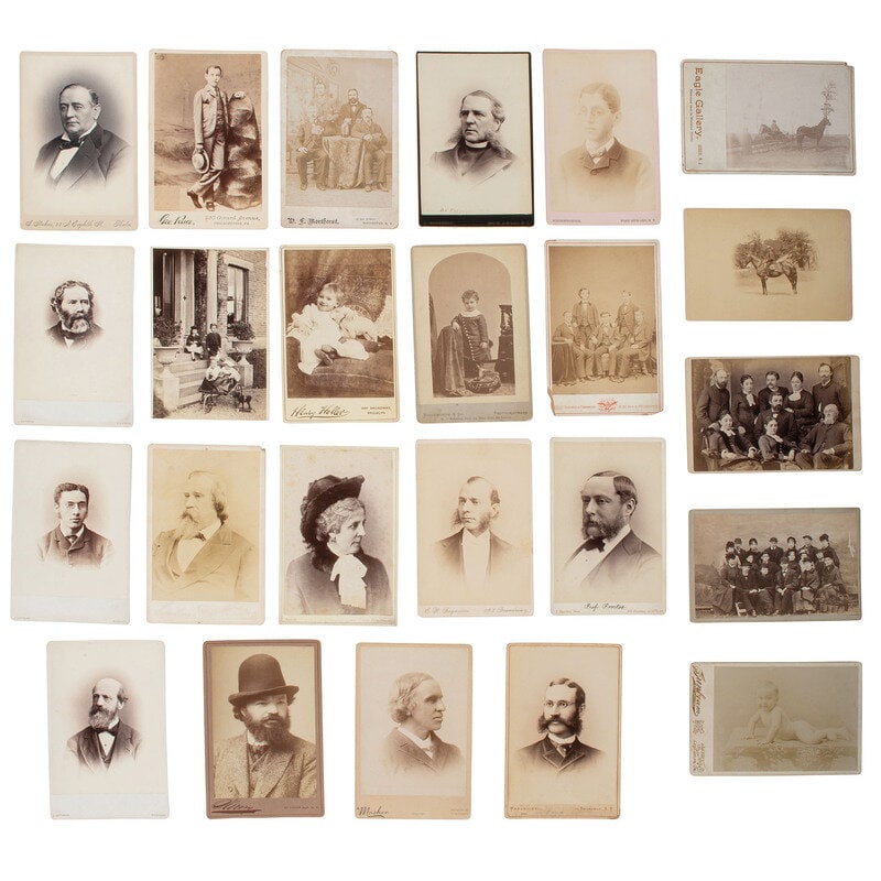 [Early Photography] Group of 115 Cabinet Cards by Brady and Bell - 2