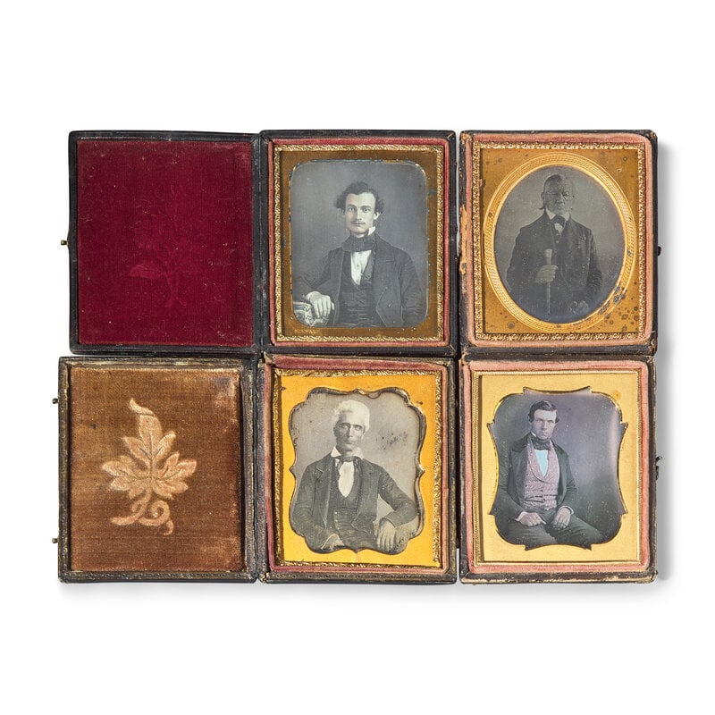 [Early Photography] Group of 35 Sixth Plate Daguerreotypes of Men - 2
