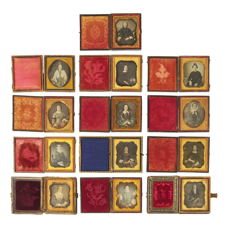 [Early Photography] Group of 26 Daguerreotypes of Women  - 3