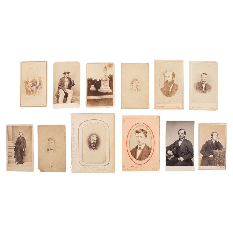 [Early Photography] Group of 13 Carte de Visites of 19th Century Photographers incl. Warren and Addi (1 of 2)