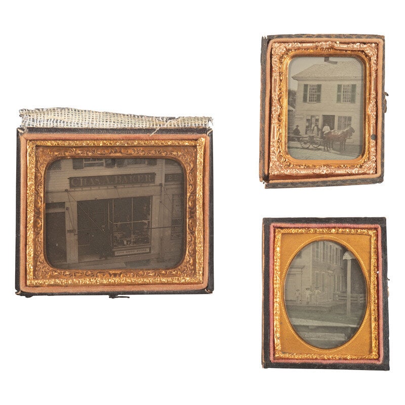 [Early Photography] Group of 8 Outdoor Ambrotypes and Tintypes (1 of 2)