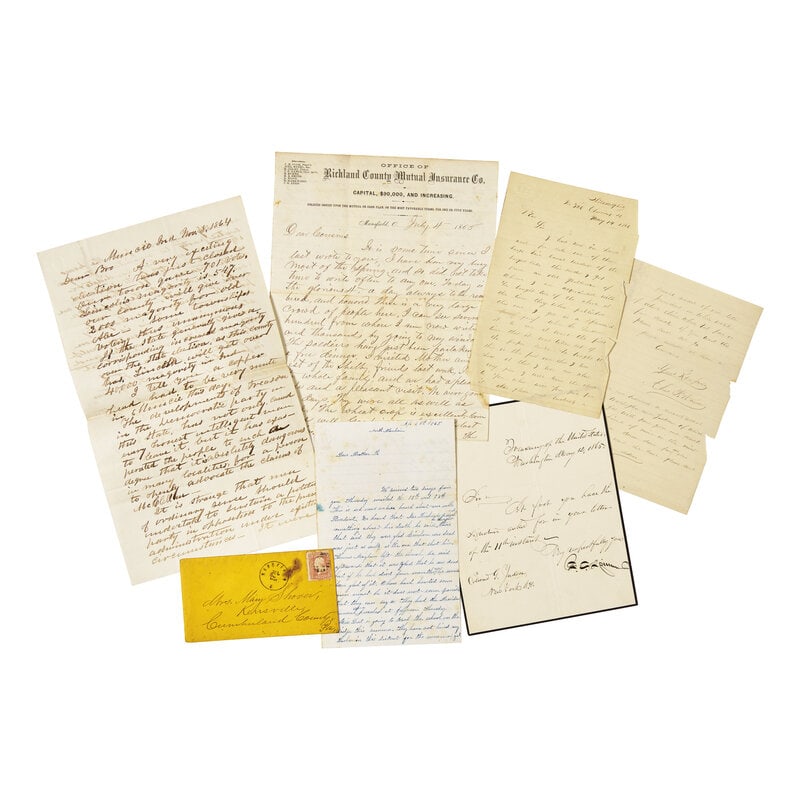 [Lincoln, Abraham] Group of Five Assorted Letters on Lincoln's Death and Presidency (1 of 1)