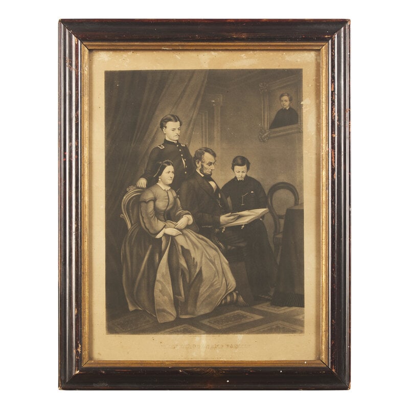 [Lincoln, Abraham] Group of Four Prints: [Lincoln, Abraham] Group of Four Prints Conditions vary. Including: Death of President Lincoln. (New York: Currier & Ives, ca. 1865). 9 1/2 x 13 1/2 in. In frame, 13 1/4 x 17 in.