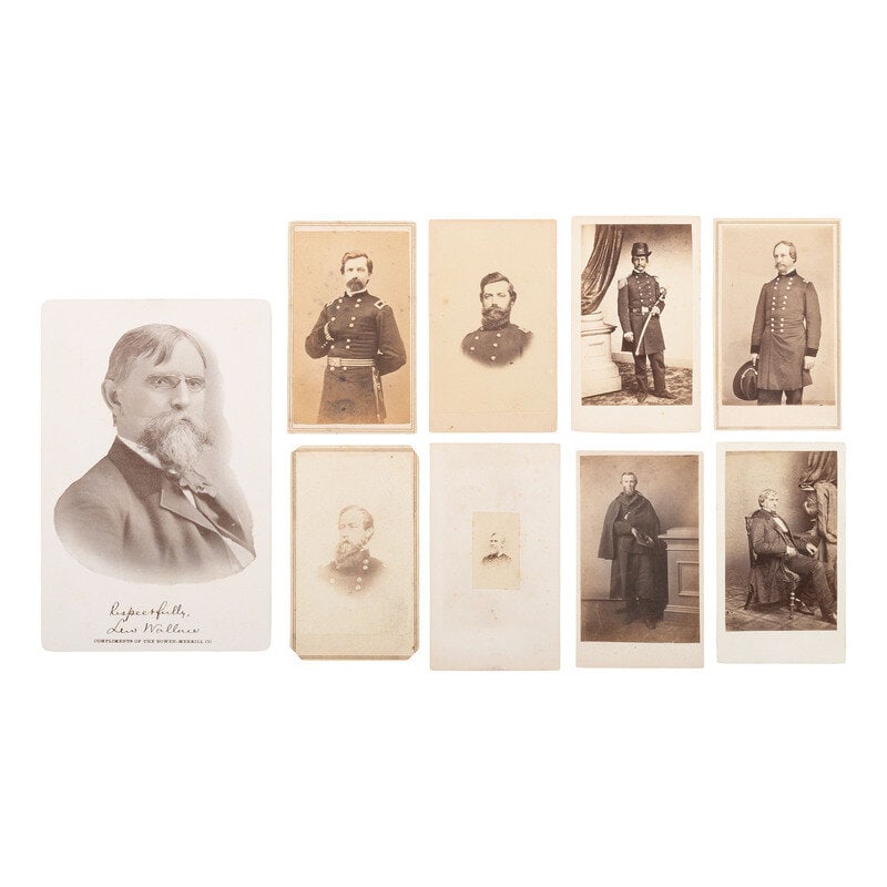 [Lincoln, Abraham] Group of Eight Photographs of Lincoln Conspirators Military Trial and Commission : [Lincoln, Abraham] Group of Eight Photographs of Lincoln Conspirators Military Trial and Commission Members 8 portraits of members of the Lincoln Conspirators Military Trial Commission. Conditions gen