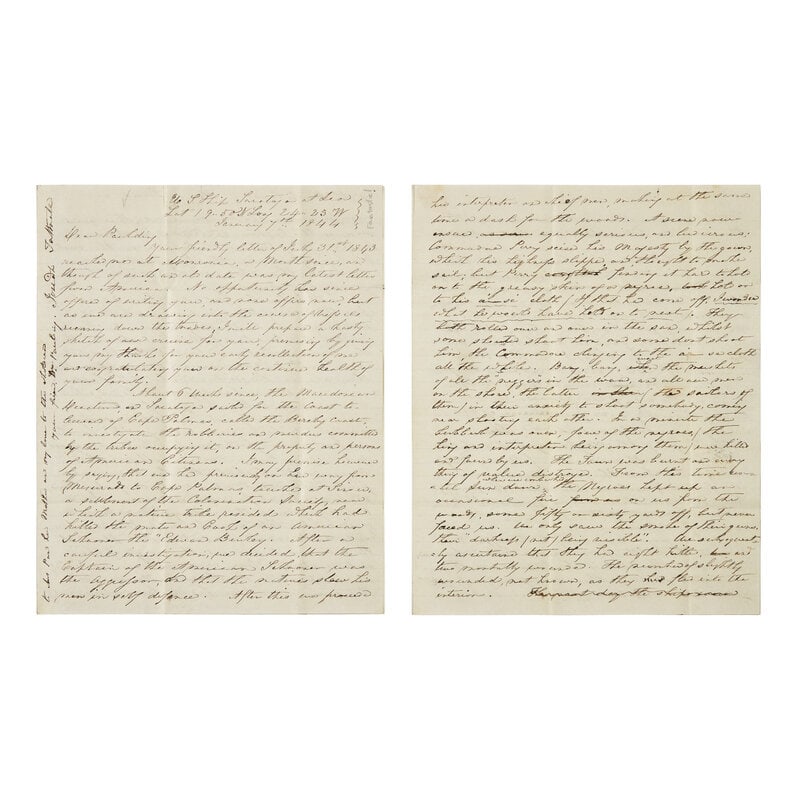 [Paulding, Hiram] [Liberia] Tattnall, Josiah. Autograph Letter, signed (1 of 1)