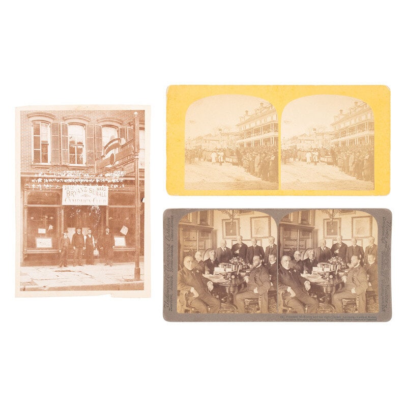 [Presidential] Photos and Imprints related to Grant, Bryan, McKinley, Roosevelt, and Wilson.  - 3