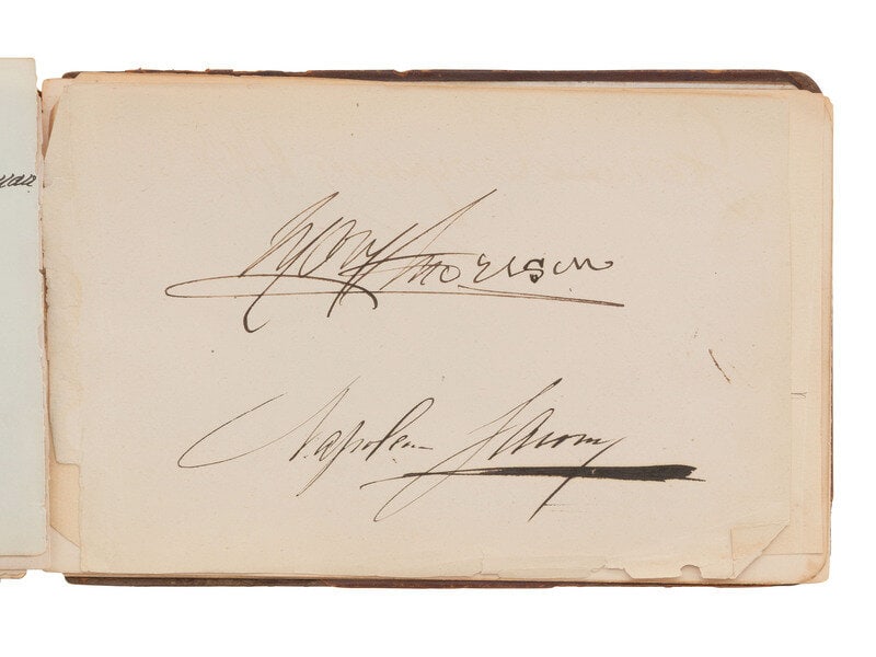 [Theater] Autograph Album, ca. 1881 - 4