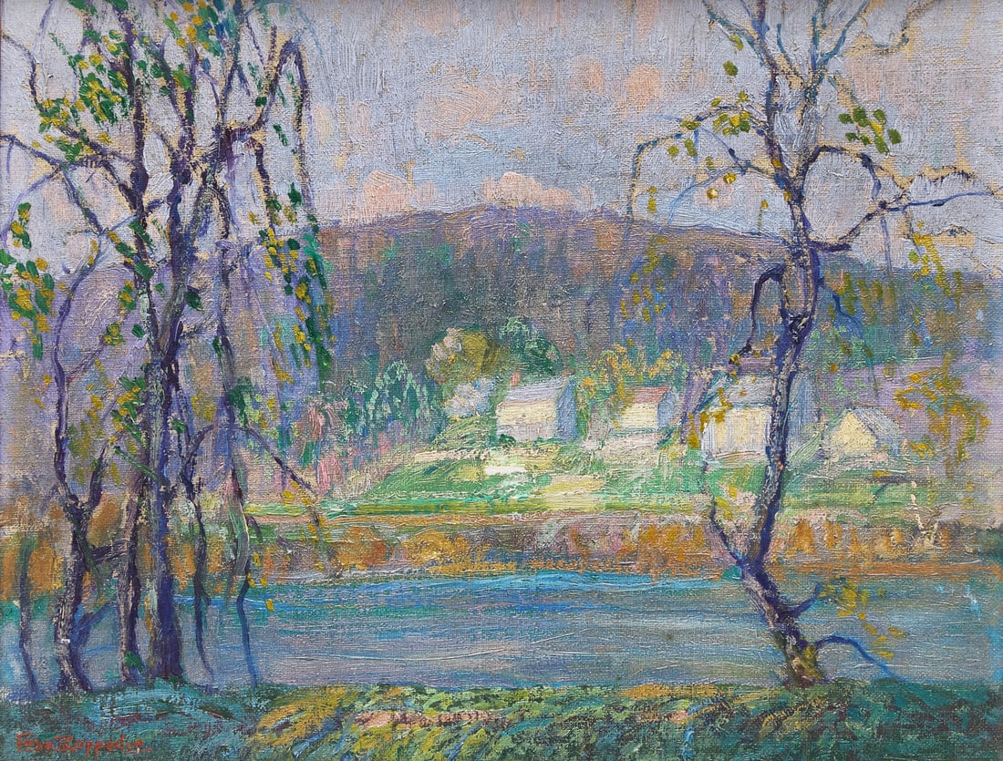 Fern Isabel Coppedge (American, 1883-1951) Across the River, c. 1930s (1 of 3)