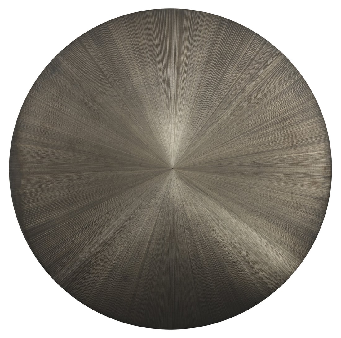 Michelle Grabner (American, b. 1962) Untitled, 2014: Michelle Grabner (American, b. 1962) Untitled, 2014 silverpoint and gesso on panel signed indistinctly and dated (verso) Diameter: 48 inches Property from a Distinguished Private Collection, New York