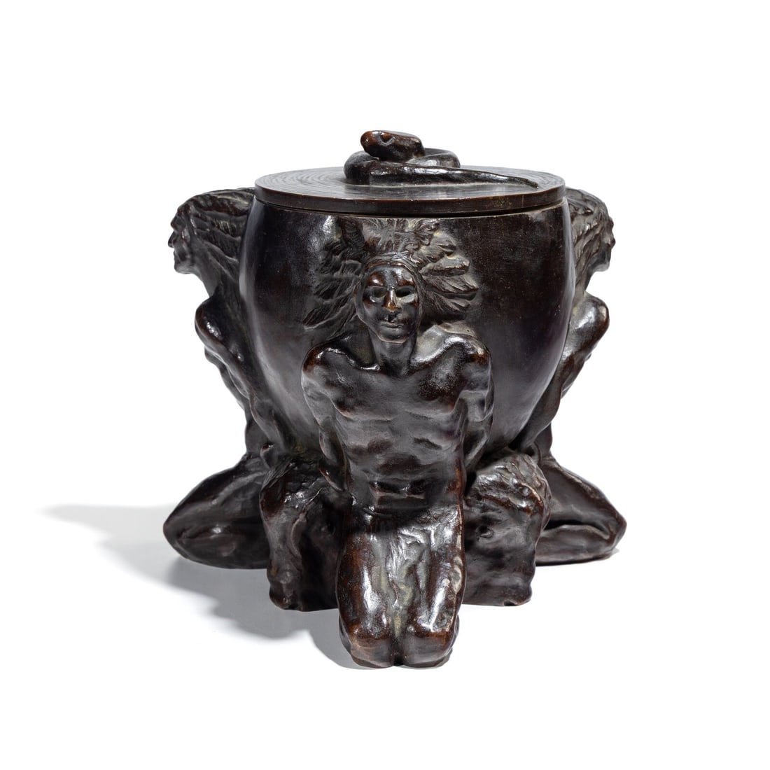 Abastenia St. Leger Eberle for The Gorham Manufacturing Company (American, 1878-1942) Tobacco Jar, (1 of 4)