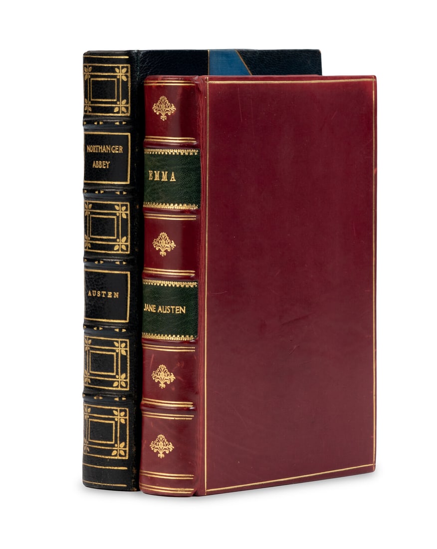 AUSTEN, Jane (1775-1817). Emma. Austin Dobson, introduction. London and New York: Macmillan and Co.,: AUSTEN, Jane (1775-1817). Emma. Austin Dobson, introduction. London and New York: Macmillan and Co., 1898. 8vo. Illustrations by Hugh Thomson. Modern red calf gilt, all edges gilt, concealing a FORE-E