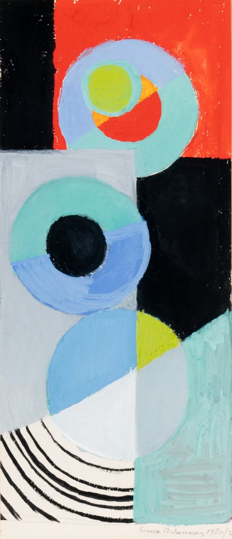 Sonia Delaunay (French/Ukrainian, 1885-1979) Rythme Coloré, c. 1950-52 (1 of 9)