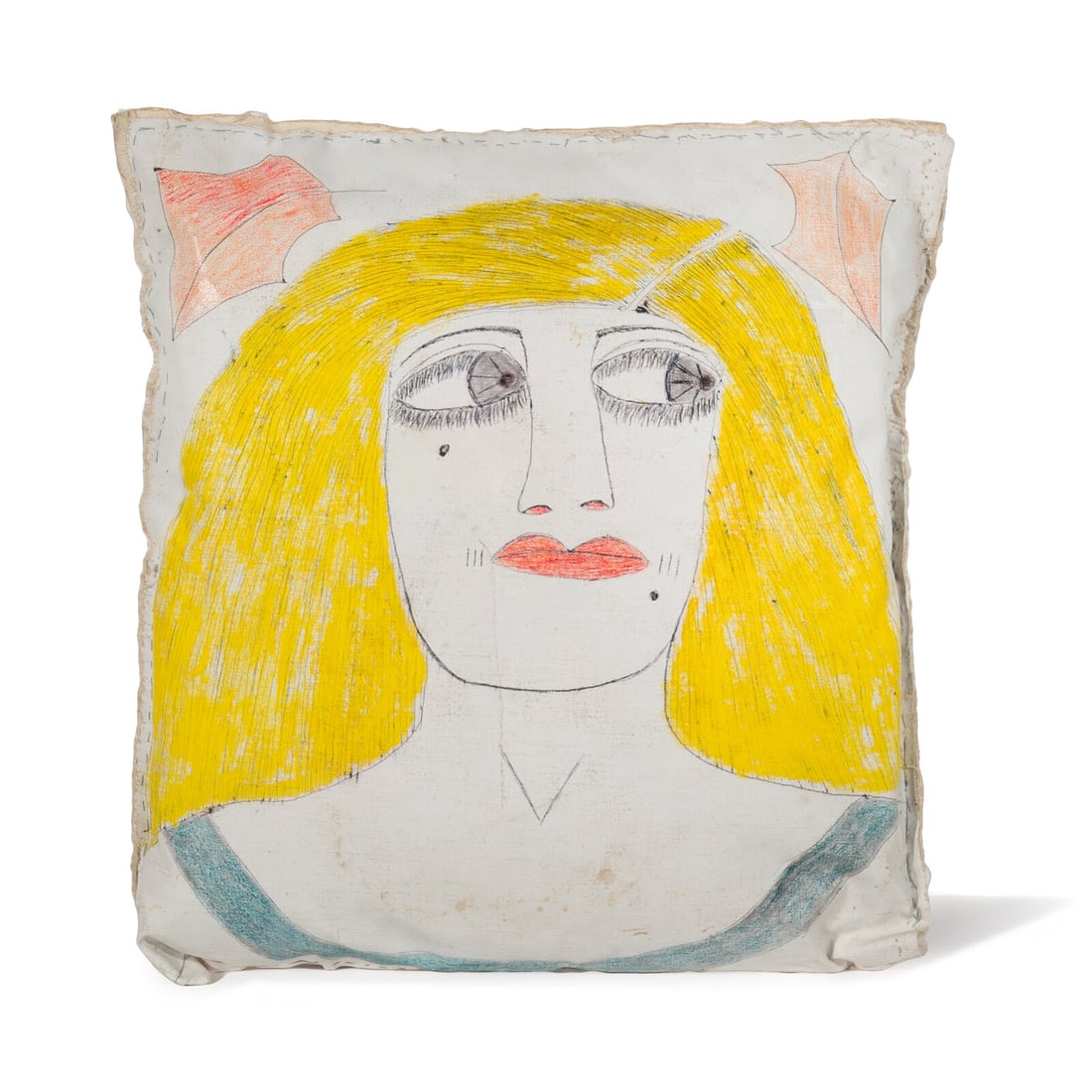 Lee Godie (American, 1908-1994) Pillow (1 of 2)