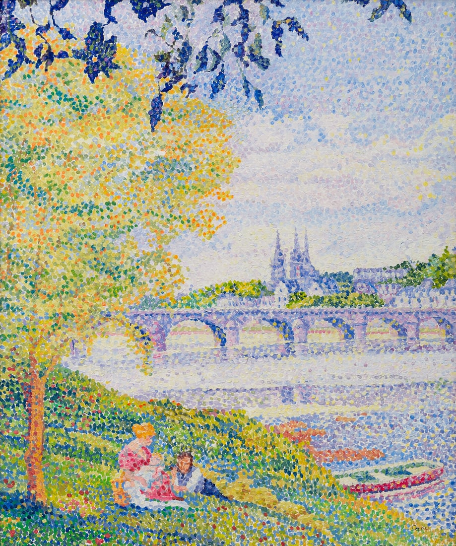 Yvonne Canu (French, 1921-2007) La Loire à Blois (1 of 5)