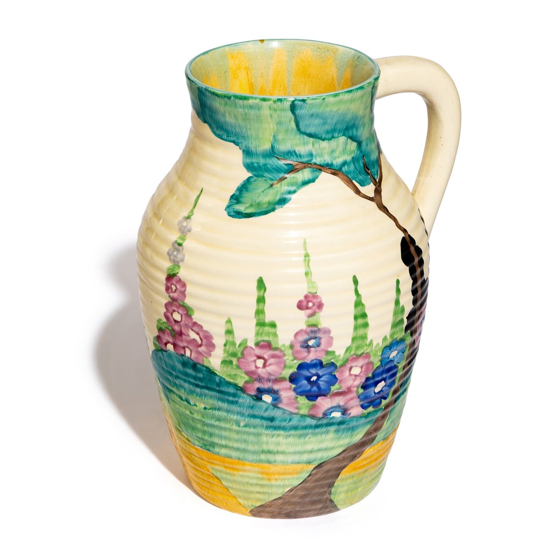 Clarice Cliff (English, 1899-1972) Fragrance pattern Lotus Jug, 1935 (1 of 5)