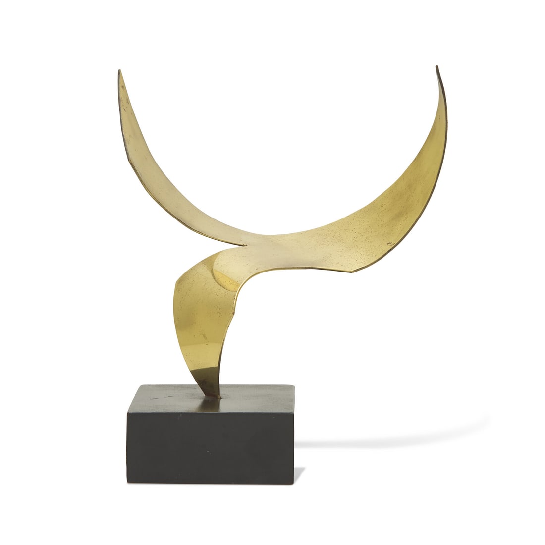 Lucile Driskell (American, 1924-2017) Double Twist: Lucile Driskell (American, 1924-2017) Double Twist brass signed LD and numbered 2/100 at base height: 7 1/4 inches. This lot is located in Philadelphia. Provenance: Rodger Lapelle Galleries, Philadelp